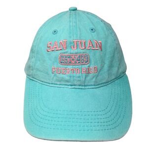 San Juan Puerto Rico Est. 1493 Strapback Hat Greenish-Blue Outback America